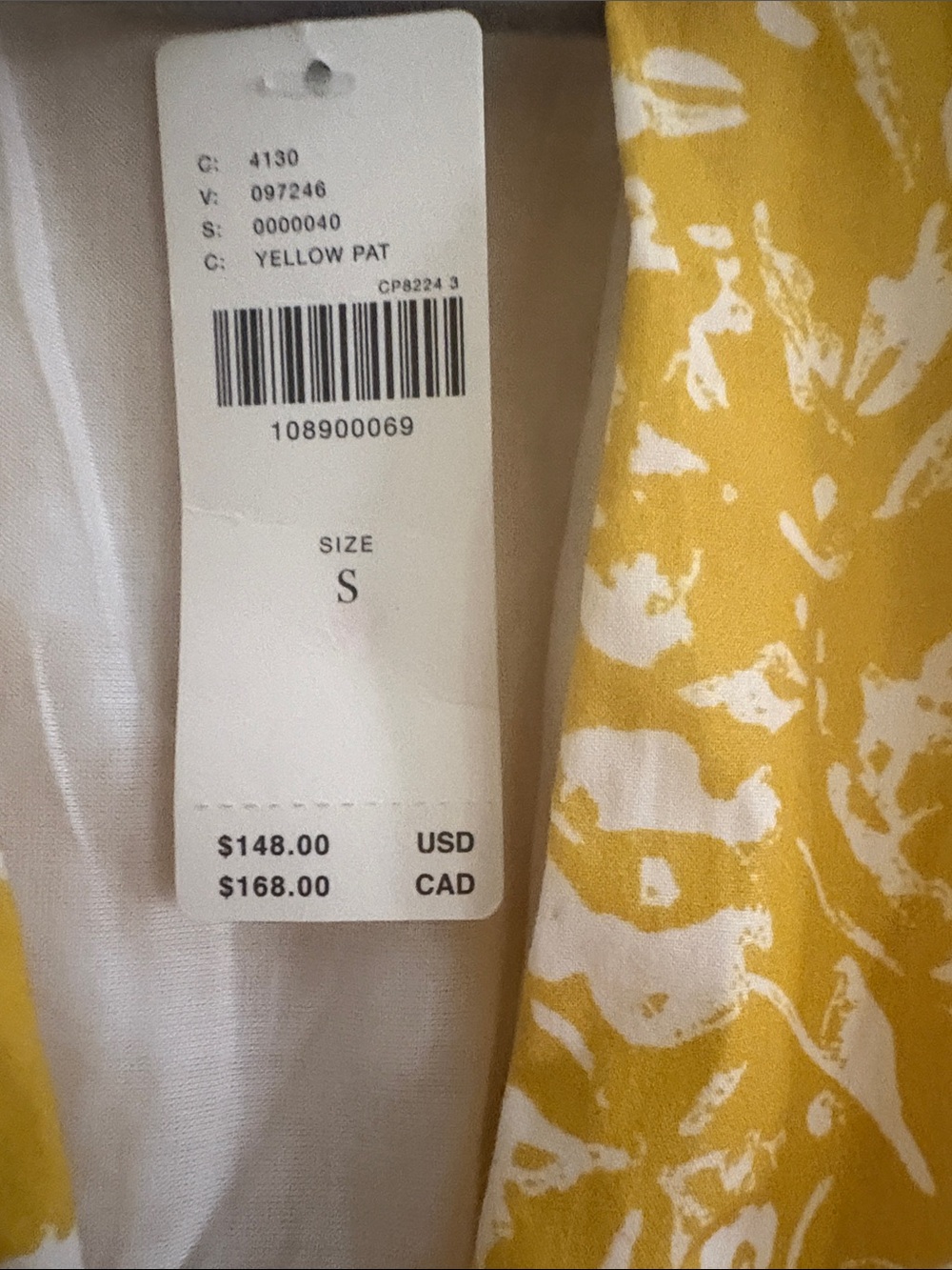 Anthropologie Tommie dress Sunlit Yellow Floral Zip-Front Mini Dress - Picture 5 of 5